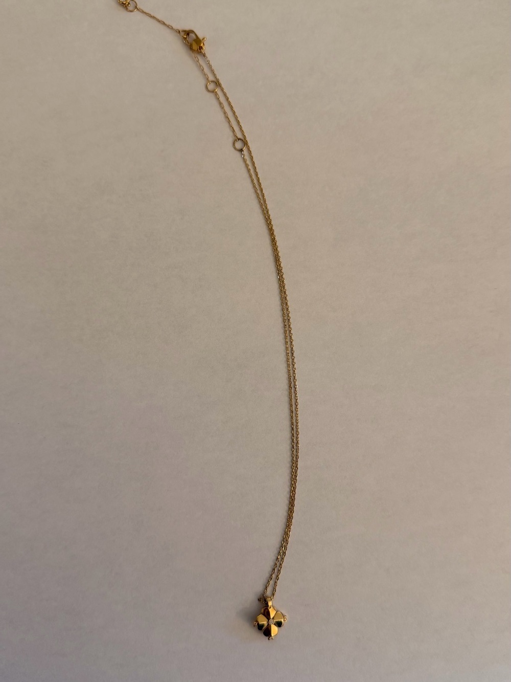 kate spade Gold Four-Leaf Clover Necklace